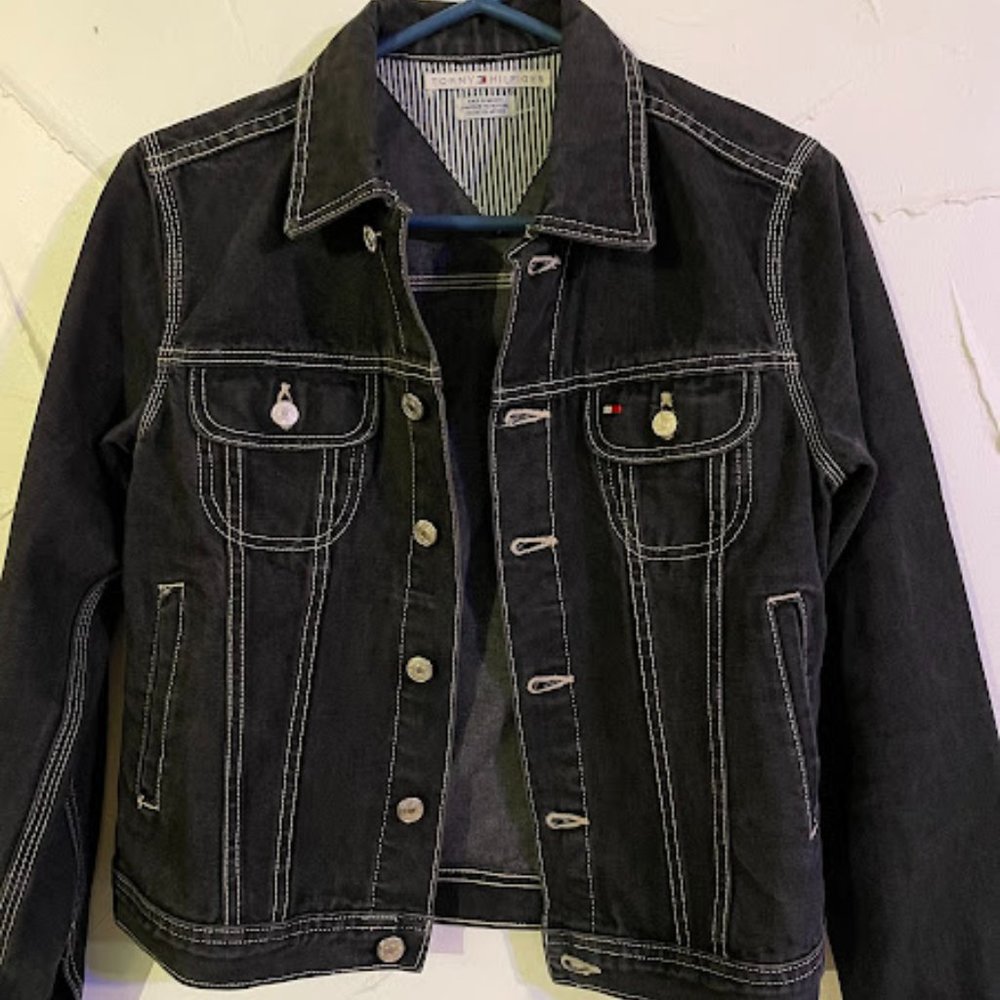Tommy Hilfiger Jean Jacket in Black Denim  New, Size S